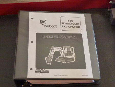 Bobcat 116 Hydraulic Excavator Service Manual