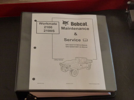 Bobcat Workmate 2100, 2100S Utility Vehicle Service Manual 90293