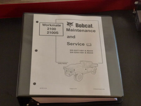 Bobcat Workmate 2100, 2100S Utility Vehicle Service Manual 69019