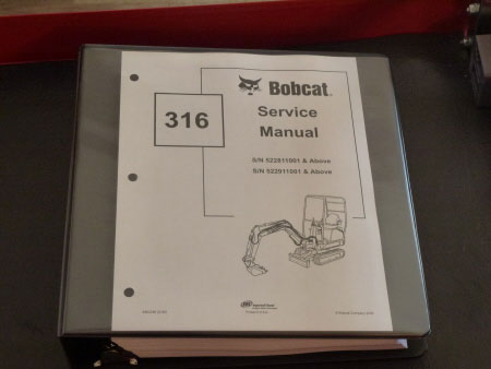Bobcat 316 Compact Excavator Service Manual