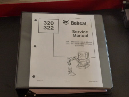 Bobcat 320, 322 Excavator Service Manual