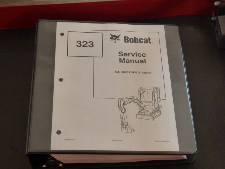 Bobcat 323 Excavator Service Manual, S/N 562411001 & Above