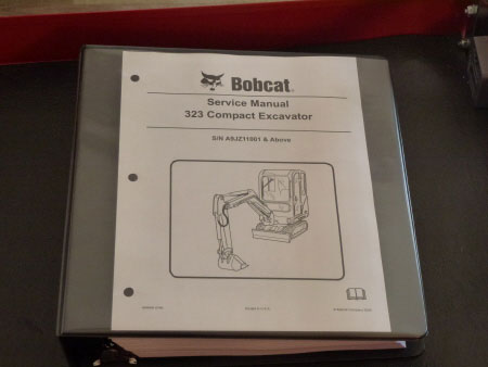 Bobcat 323 Compact Excavator Service Manual, S/N A9JZ11001 & Up