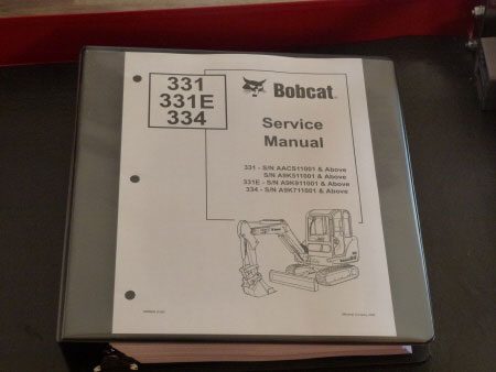 Bobcat 331, 331E, 334 Excavator Service Manual