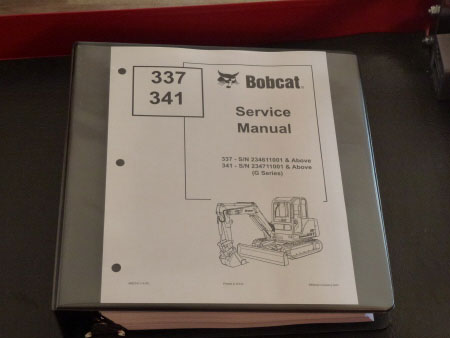 Bobcat 337, 341 G Series Excavator Service Manual