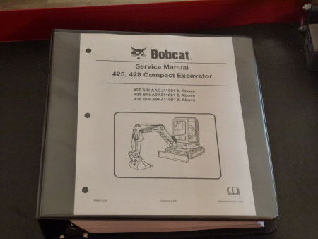 Bobcat 425, 428 Compact Excavator Service Manual