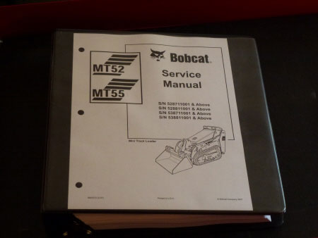 Bobcat MT52, MT55 Bobcat Mini Track Loader Service Manual, 69033