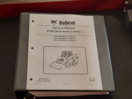 Bobcat S160 Skid-Steer Loader Service Manual, 6987034 (5-08)