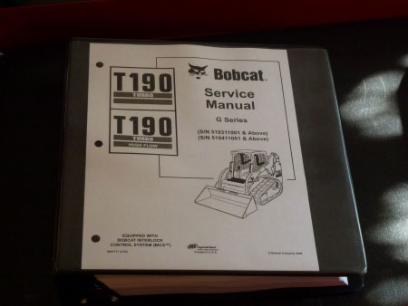 Bobcat T190 Turbo, T190 High G Series Flow Loader Service Manual