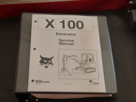 Bobcat X 100 Excavator Service Manual