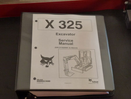 Bobcat X 325 Excavator Service Manual, S/N 511820001 & Above