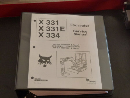 Bobcat X 331, X 331E, X 334 Excavator Service Manual