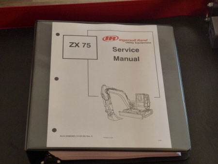 Bobcat Ingersoll Rand ZX75, ZX125 Load Excavator Service Manual