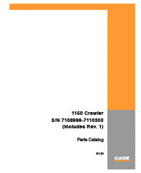 Case 1150 Crawler SN 7109000 thru 7110299 Parts Catalog