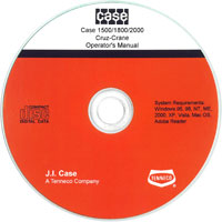 Case 1500, 1800, 2000 Drott Cruz Crane Operator's Manual