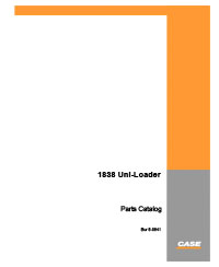 Case 1838 Uni-Loader Parts Catalog