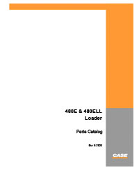 Case 480E, 480ELL Loader Backhoe Parts Catalog