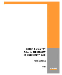 Case 680B (680CK B) Loader Backhoe Parts Catalog