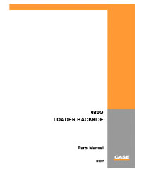 Case 680G Loader Backhoe Parts Catalog