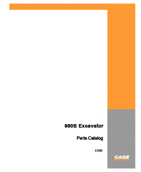 Case 980B Excavator Parts Catalog
