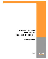 Case MW24C Military Loader Parts Catalog