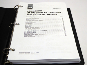 John Deere JD 350, JD350 Crawler Tractor Loader Technical Service Repair Manual