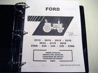 Ford 230A, 234, 334, 335, 530A Tractor Parts Catalog