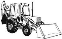 Ford 550, 555 Tractor Loader Backhoe (TLB) Service Manual