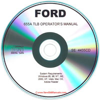 Ford 655A TLB Tractor-Loader-Backhoe Operator's Manual