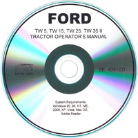 Ford TW5, TW15, TW25, TW35 II Tractor Operator's Manual
