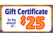 $25 Gift Certificate