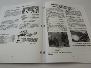 International Harvester IH, 786, 886, 986, 1086, 1486, 1586, Hydro-186 Tractor Operators Manual