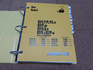 Komatsu D31E/P/PL/PLL-20, D31P-20A, D31S/Q-20, D37E-5, D37P-5A Dozer Service Shop Manual