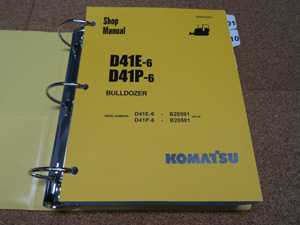 Komatsu D41E-6, D41P-6 Dozer Service Shop Manual