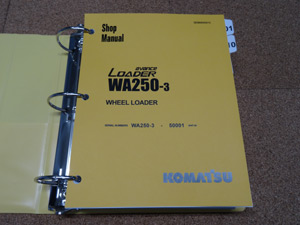 Komatsu WA250-3 Avance Loader Service Shop Manual