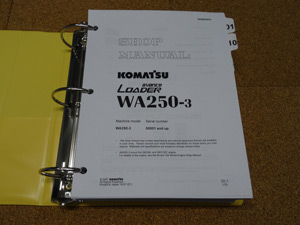 Komatsu WA250-3 Avance Loader Service Shop Manual