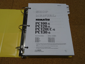 Komatsu PC100-6 PC100L-6, PC120-6, PC130-6 Service Shop Manual