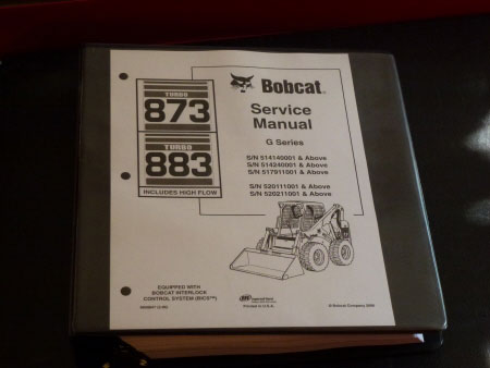 Bobcat 873 Series G Turbo, 883 High Flow Loader Service Manual