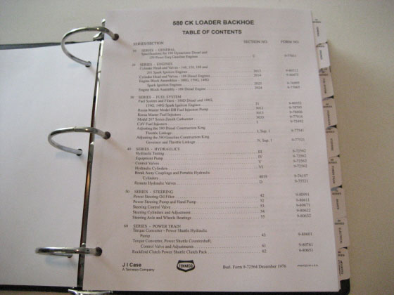 Case 580ck Loader Backhoe Service Manual Repair Shop Book