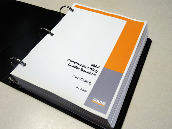 CASE 580K PHASE 1 Tractor Service and Parts Manual 2 MANUALS DOWNLOAD