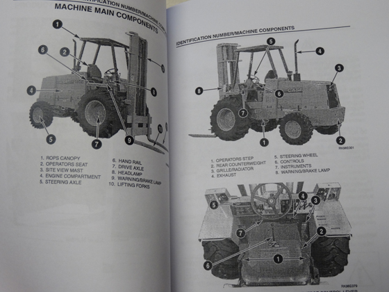 Case 584e 585e 586e Forklift Operators Manual Owners Maintenance Book New Ebay